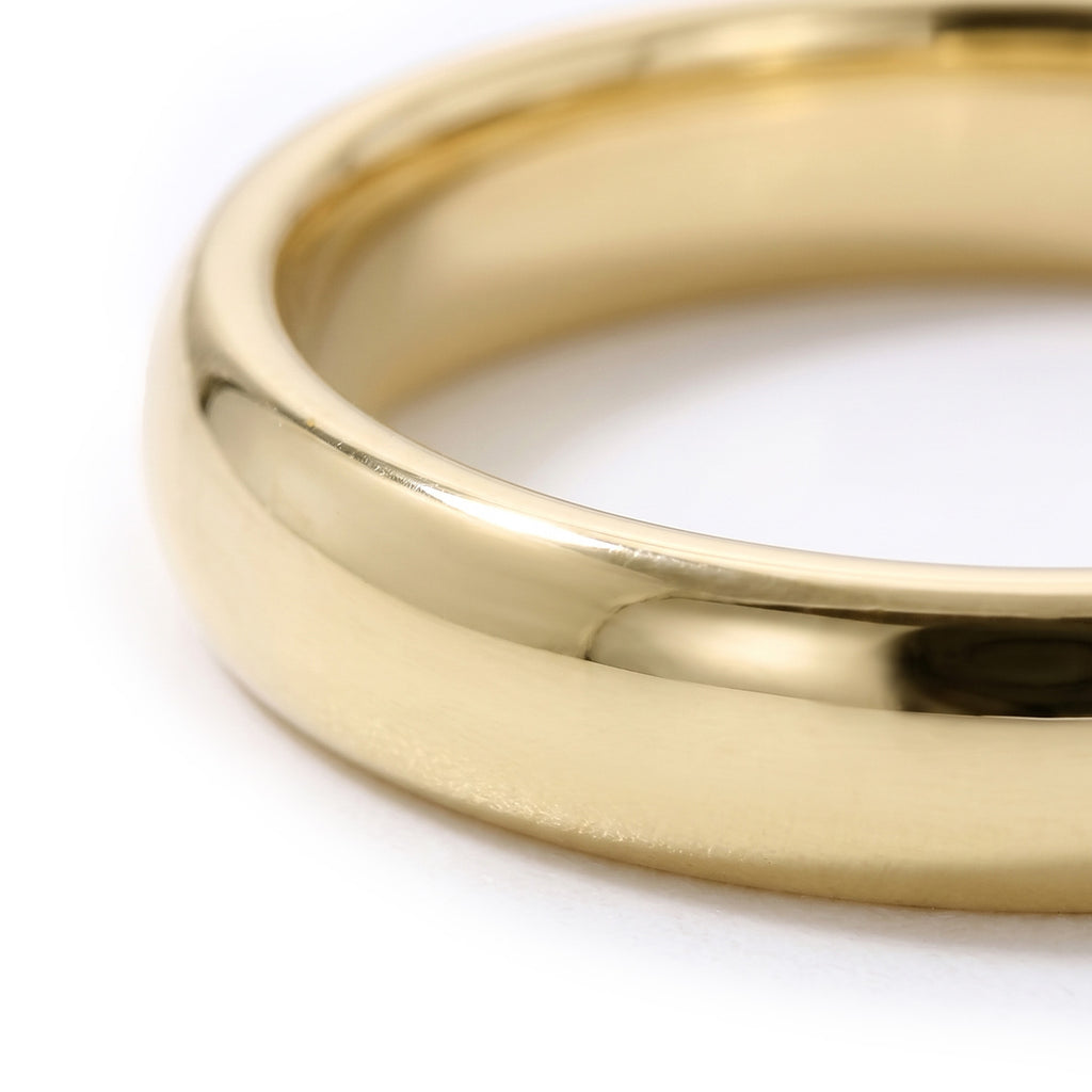 Black Friday Deal - 9K Yellow Comfort Fit 4mm Gold Band Ring_8828916_2