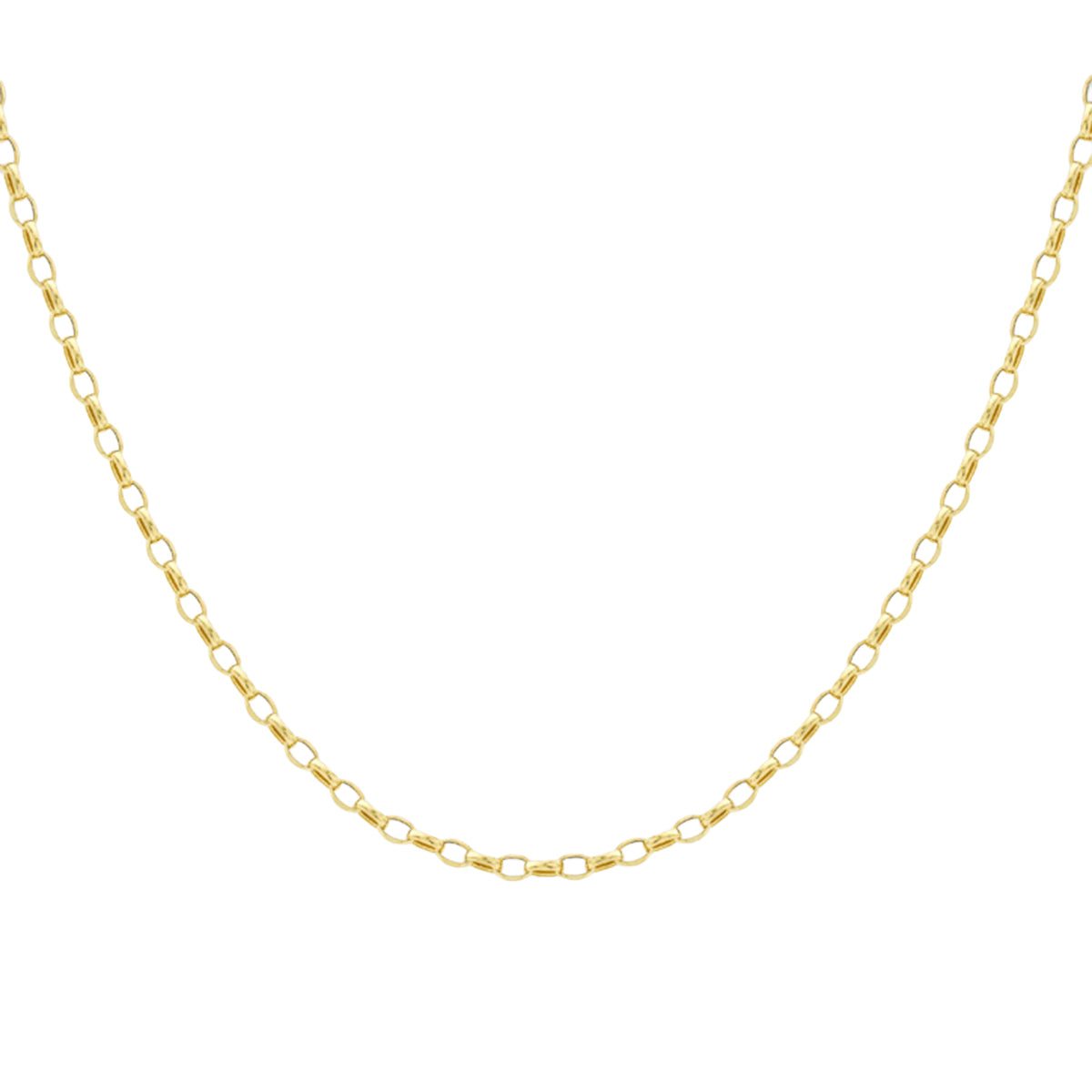 9K Yellow Gold Oval Belcher Chain 61cm/24 In 8828932 0