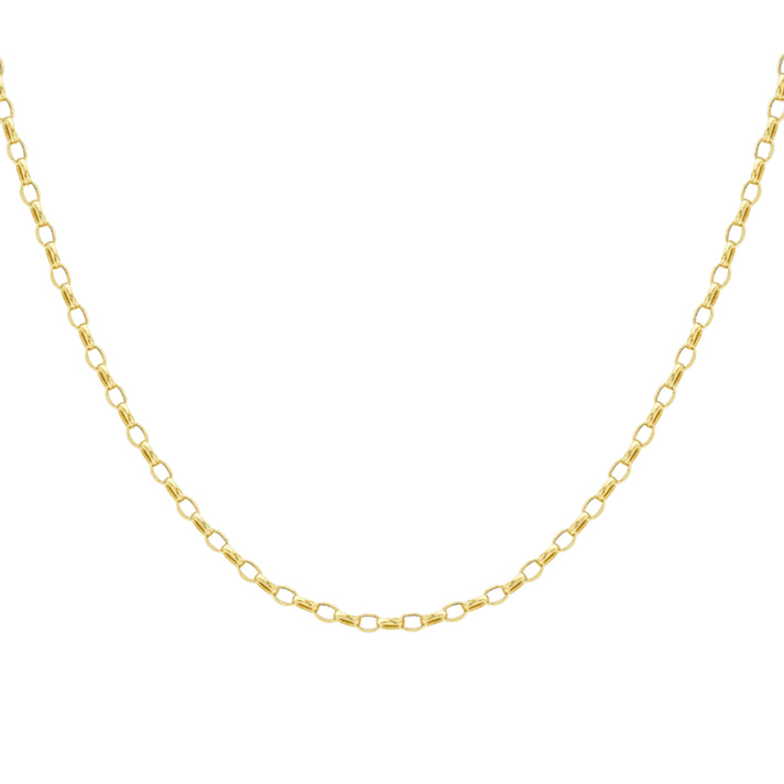 9K Yellow Gold Oval Belcher Chain 61cm/24 In 8828932 1