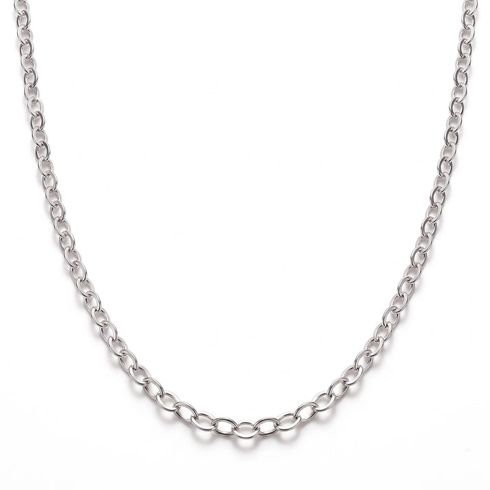 Sterling Silver Diamond Cut Trace Chain 46cm/18 In 8828935 1
