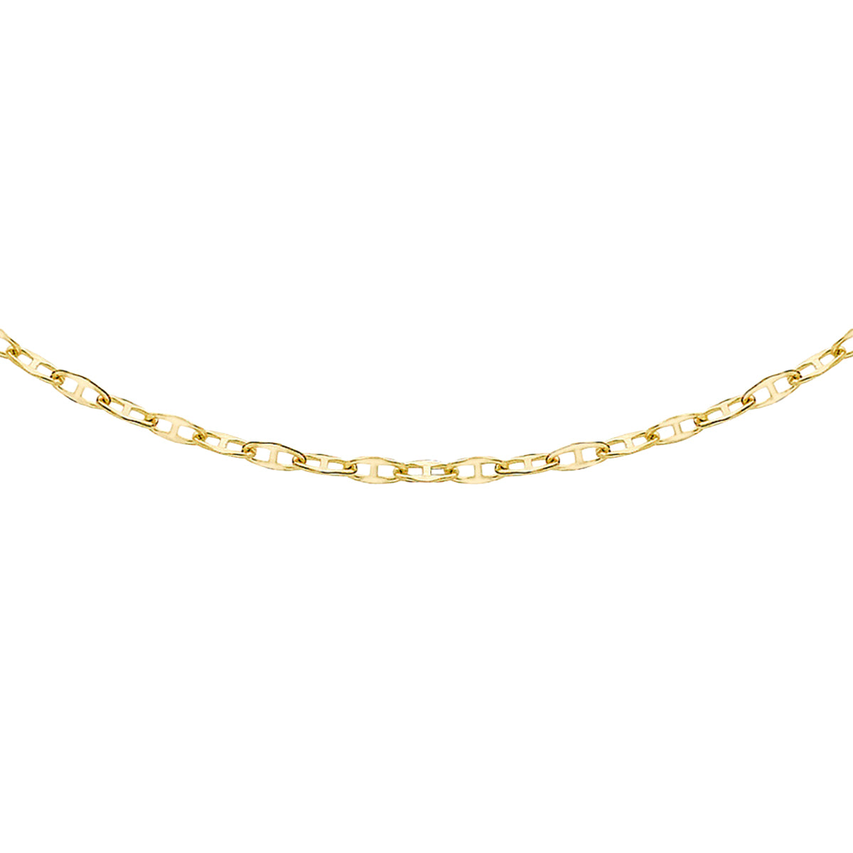 9K Yellow Gold Flat Rambo Chain 41cm/16 In 8828969 1