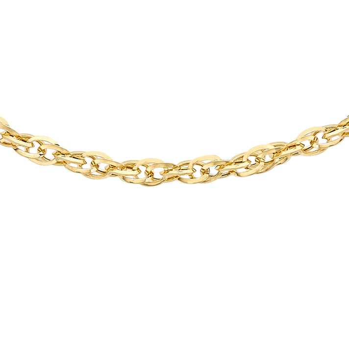 9K Yellow Gold Diamond Cut Prince of Wales Chain 51cm/20 In 8828992 2