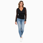 La Marey Polyamide Top (Size - 10) - Black_8830142