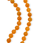 D'Joy - Honey Jade Beads Necklace (Size - 20) in Yellow Gold Plated Sterling Silver 690.00 Ct._8831517_4