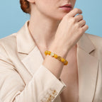 Honey Jade Stretchable Beads Bracelet (Size - 7) 90.00 Ct._8831520_2