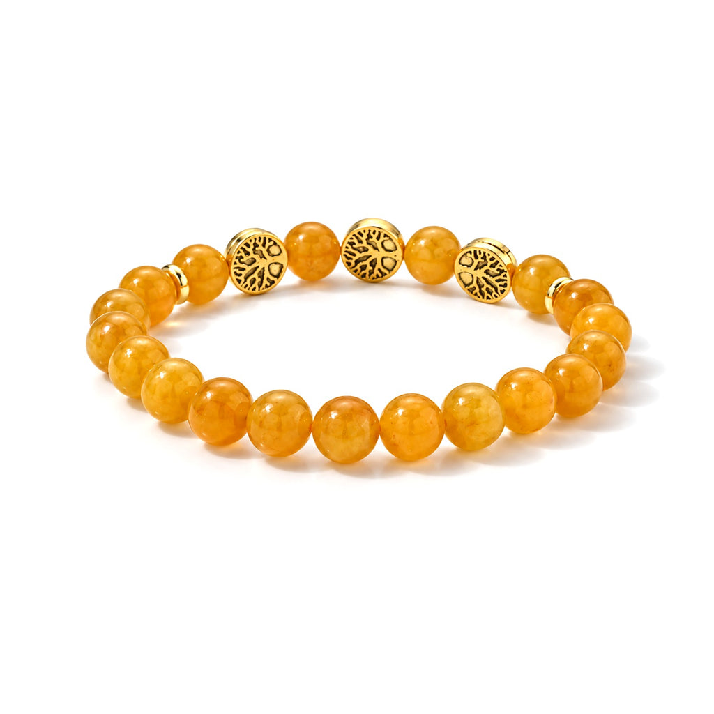Honey Jade Stretchable Beads Bracelet (Size - 7) 90.00 Ct._8831520_3