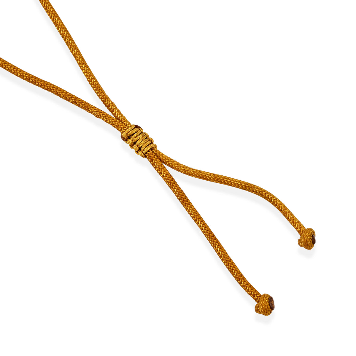 D'Joy - Honey Jade &amp; Crystal Adjustable Beads Necklace (Size - 28) in Yellow Gold Plated Sterling Silver 52.00 Ct. 8831528 4