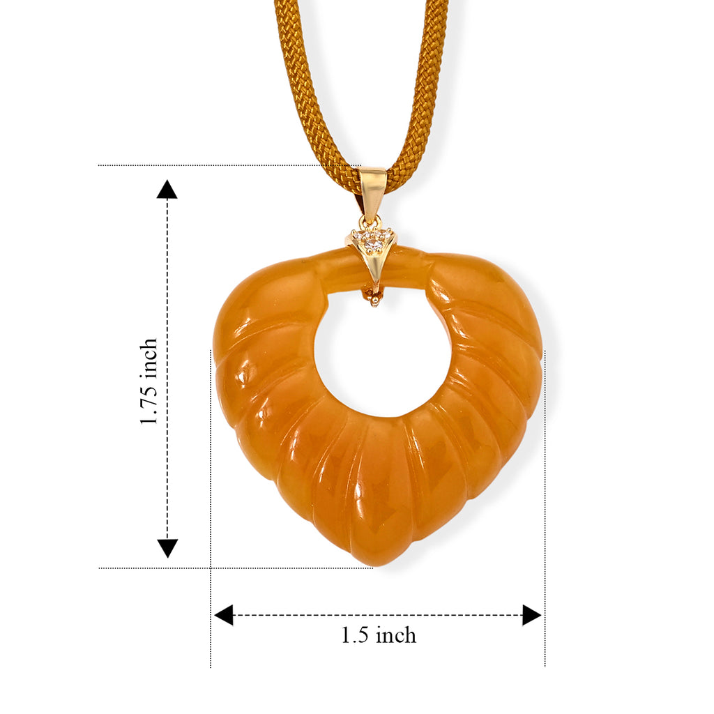 D'joy Honey Jade, Crystal Beads Necklace Sterling Silver  52.000  Ct._8831528_5