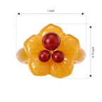 D'Joy - Honey Jade & Multi Gemstones Ring in Yellow Gold Plated Sterling Silver 35.00 Ct._8831608_4