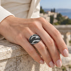 EverTrue - Black Spinel & White Cubic Zirconia Ring 1.95 Ct._8832062_1