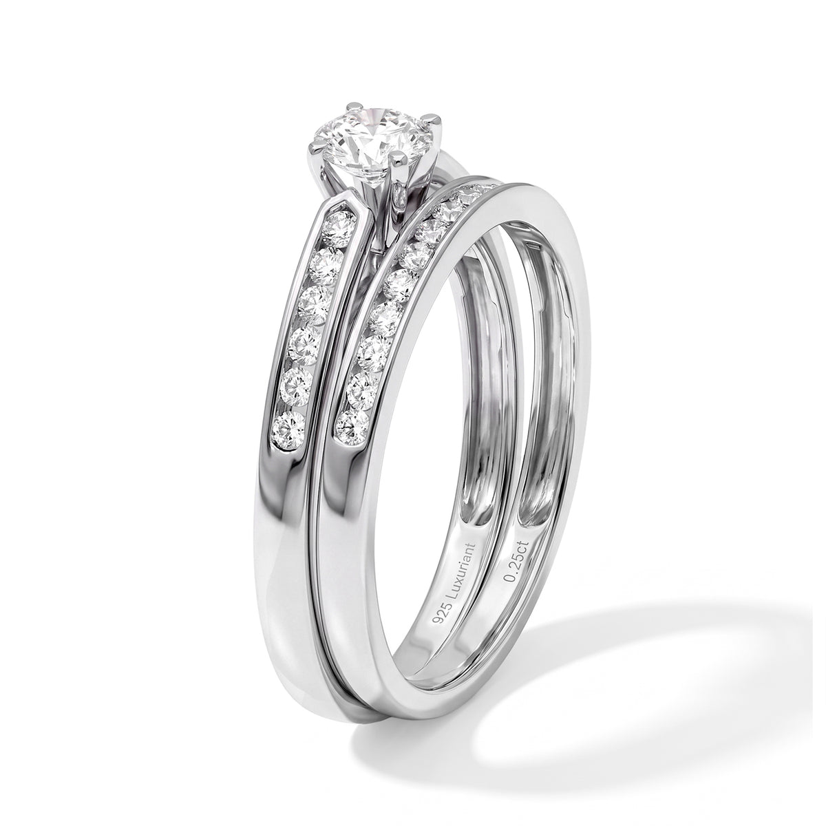 Luxuriant - Lab Grown Diamond Ring in Rhodium Overlay Sterling Silver 1.00 Ct. 8832557 3