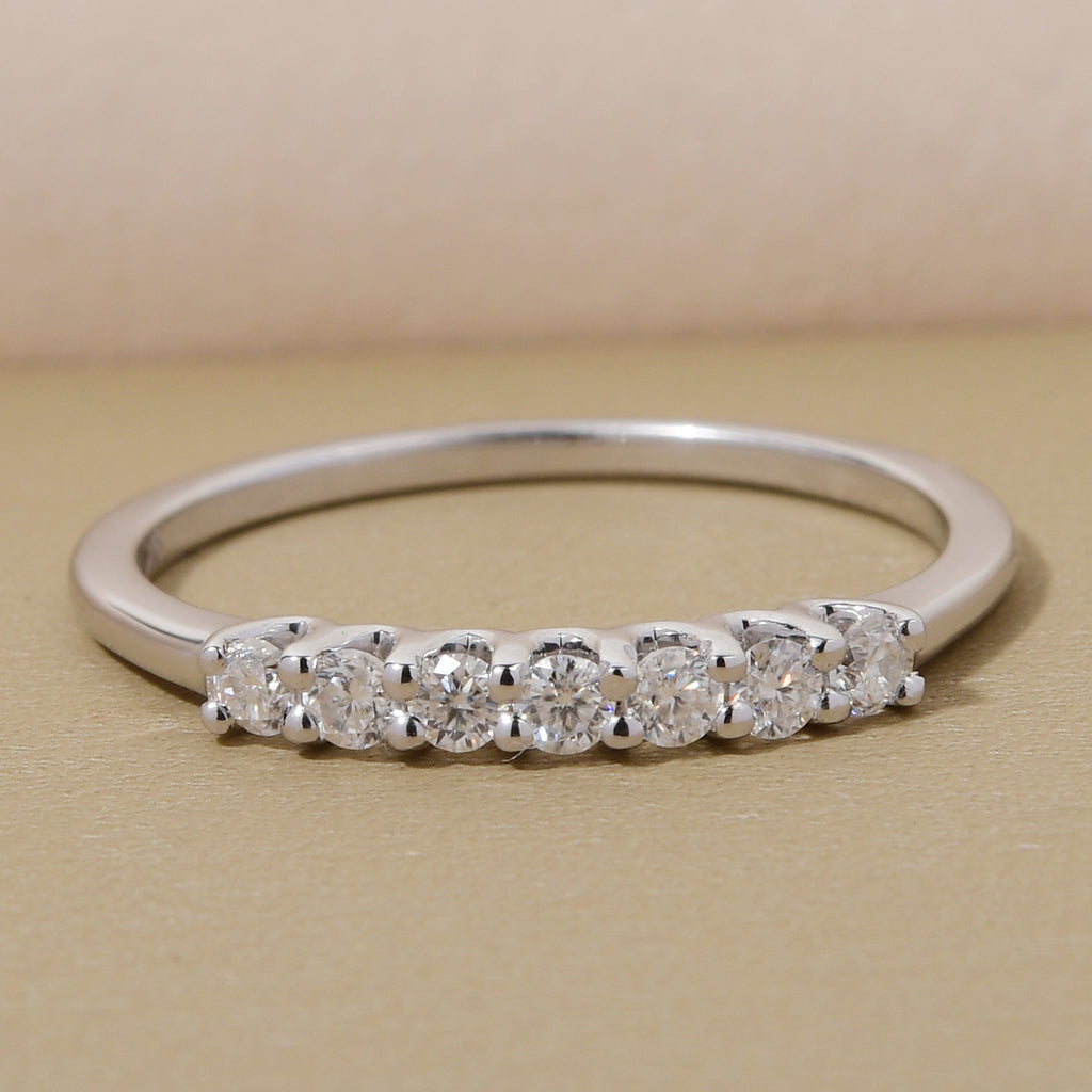9K White Gold Moissanite 7 Stone Ring_8846858_1