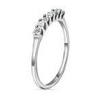 9K White Gold Moissanite 7 Stone Ring_8846858_3