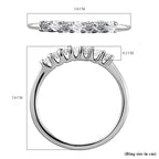 9K White Gold Moissanite 7 Stone Ring_8846858_5