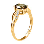 9K Yellow Gold Turkizite & Diamond Ring 1.40 Ct_8862433_3
