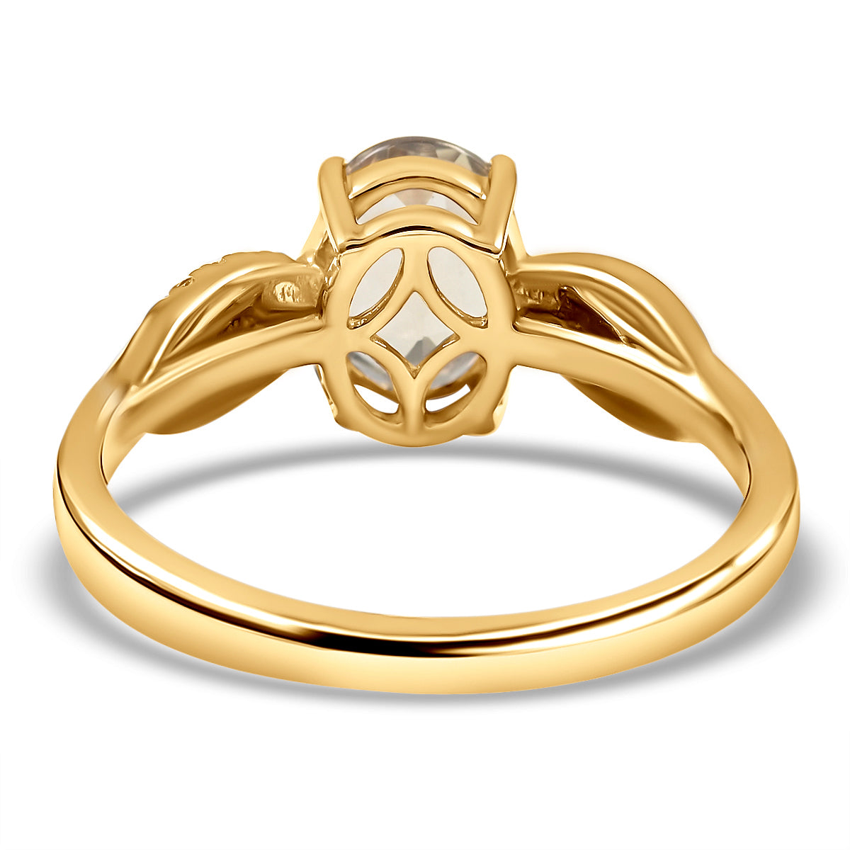 10K Yellow Gold Turkizite, White Diamond Solitaire Ring 8862433 4