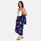 Tamsy Abstract Print Sarong with Matching Carry Bag (Size L) - Dark Blue_8893092_1