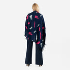 Tamsy Abstract Print Sarong with Matching Carry Bag (Size L) - Dark Blue_8893092_6