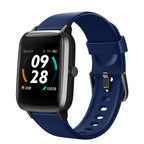 LETSCOM Smart Watch (Inclu.GPS Tracking, Fitness Track, Heart Rate Monitor & Music Control) with Navy Colour Strap_8928067