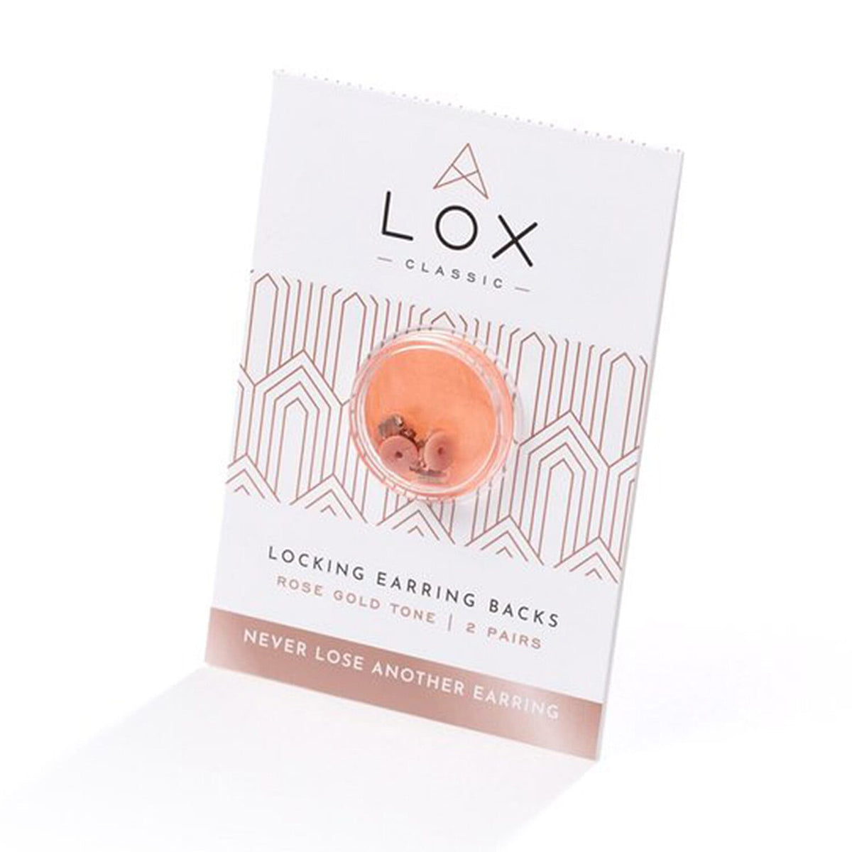 Connoisseurs LOX Secure Earring Backs Set of Two Pcs Push Set in Rose Gold Tone V32612189 0