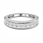 Diamond Half Eternity Ring in Sterling Silver_8941594