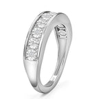 Diamond Half Eternity Ring in Sterling Silver_8941594_3