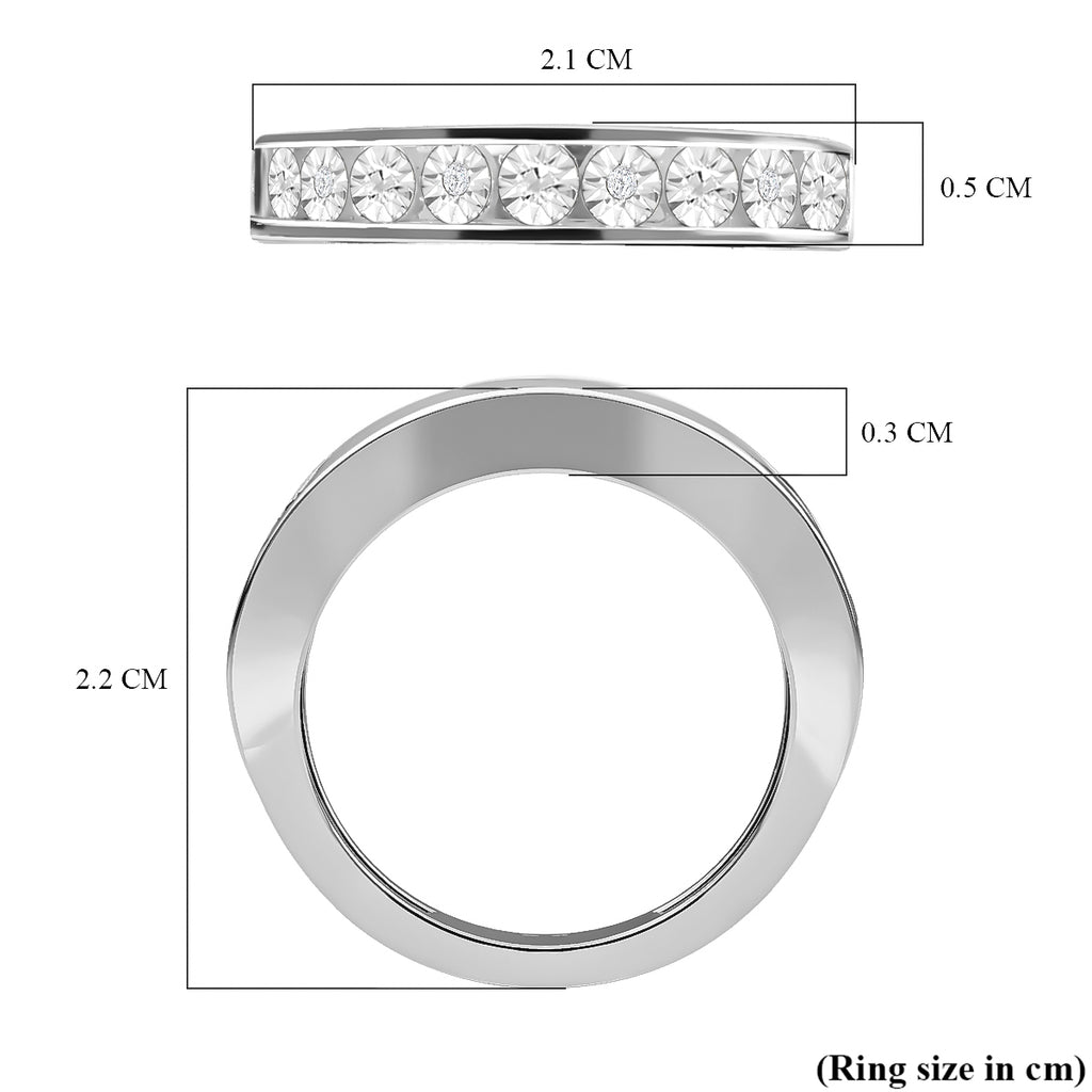 Diamond Half Eternity Ring in Sterling Silver_8941594_5