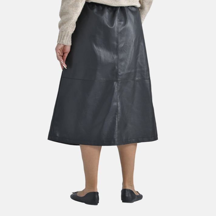 TAMSY Leatherette Skirt  - Black 8943968 2