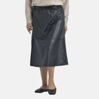 TAMSY Leatherette Skirt (Size L, 16-18) - Black_8943968_2