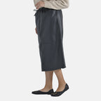 TAMSY Leatherette Skirt (Size L, 16-18) - Black_8943968_3
