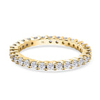 9K Yellow Gold Moissanite Full Eternity Ring_8945068