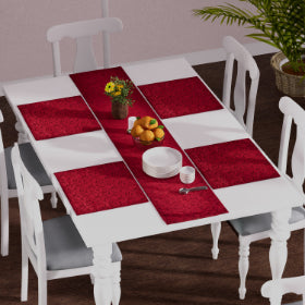 Table Runner and Napkin (set of 5) - Red 8946496 0