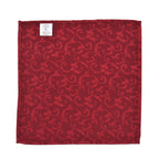 Set of 5 - Water Resistant Jacquard Scroll Pattern Table Runner (Size 180x35 Cm) and 4 Napkin Pieces (Size 40x40 Cm) - Red_8946496_4