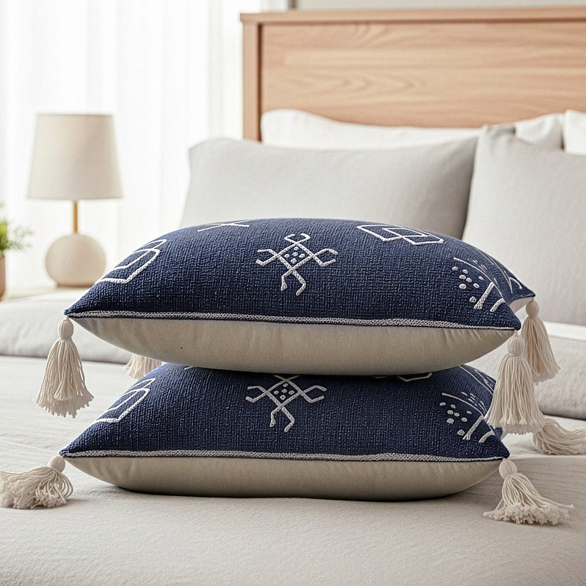 Luxury Close Out - 100% Cotton Handloom Embroidered Throw (Size 170x130 Cm) with Free Cushion Covers (Size 50x30 Cm) 8958408 3