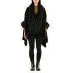 19V69 ITALIA by Alessandro Versace Faux Fur Jacket (One Size) - Black_8964465