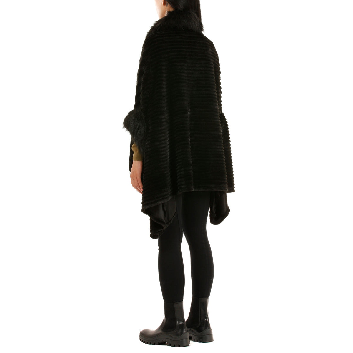19V69 ITALIA by Alessandro Versace Women's Faux-Fur Jacket - Black 8964465 1