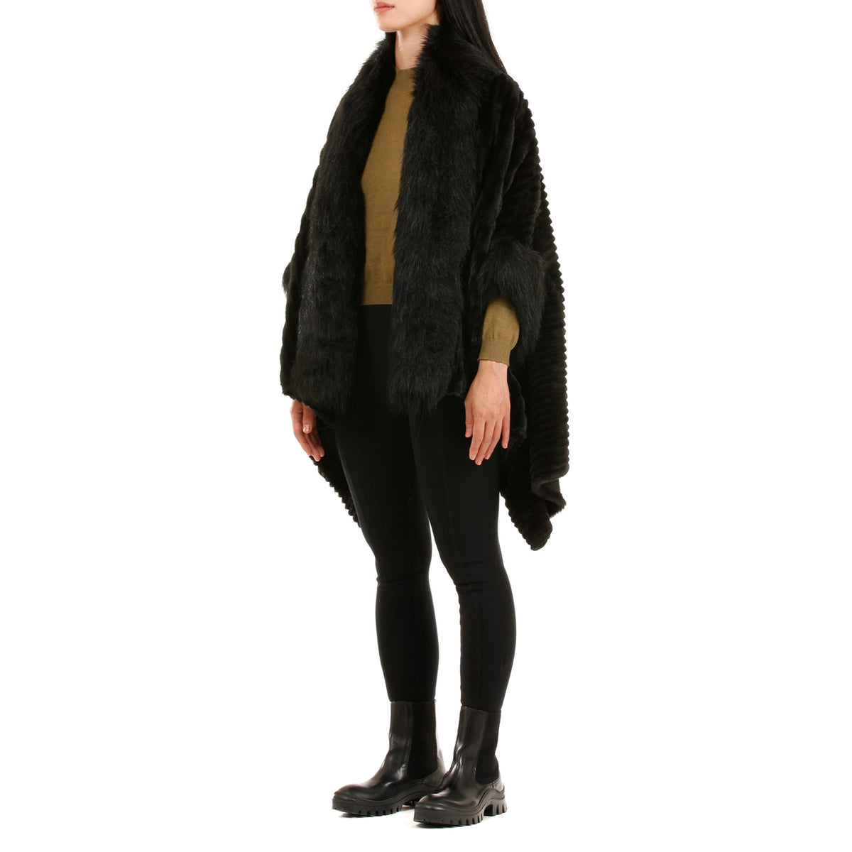 19V69 ITALIA by Alessandro Versace Women's Faux-Fur Jacket - Black 8964465 2