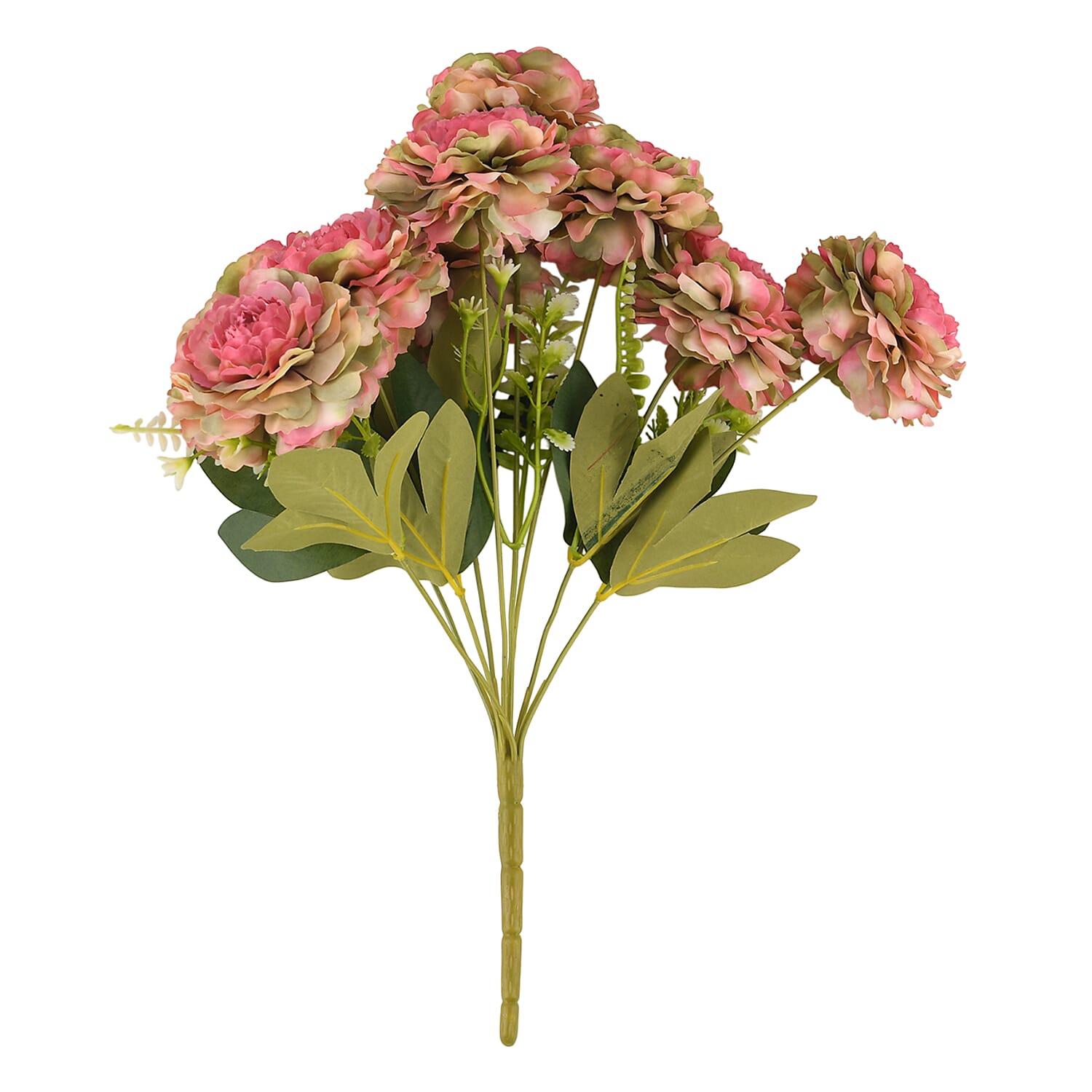 9-Heads Artificial Flower Bush (43cm) - Pink 8413445 3