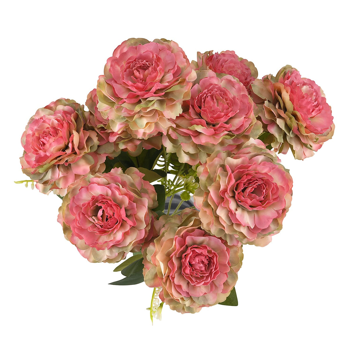 9-Heads Artificial Flower Bush (43cm) - Pink 8413445 4
