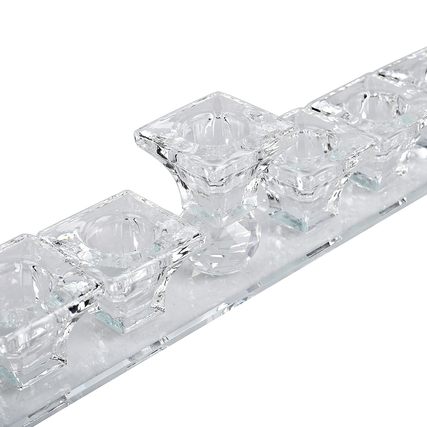 9 Head Candle Holder - Glass 7573837 3
