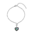 Tucson Closeout - 9 Piece Set - Abalone Shell Pendant with Chain (Size 20 with 2 Inch Extender) 7 Charms and 1 Bracelet