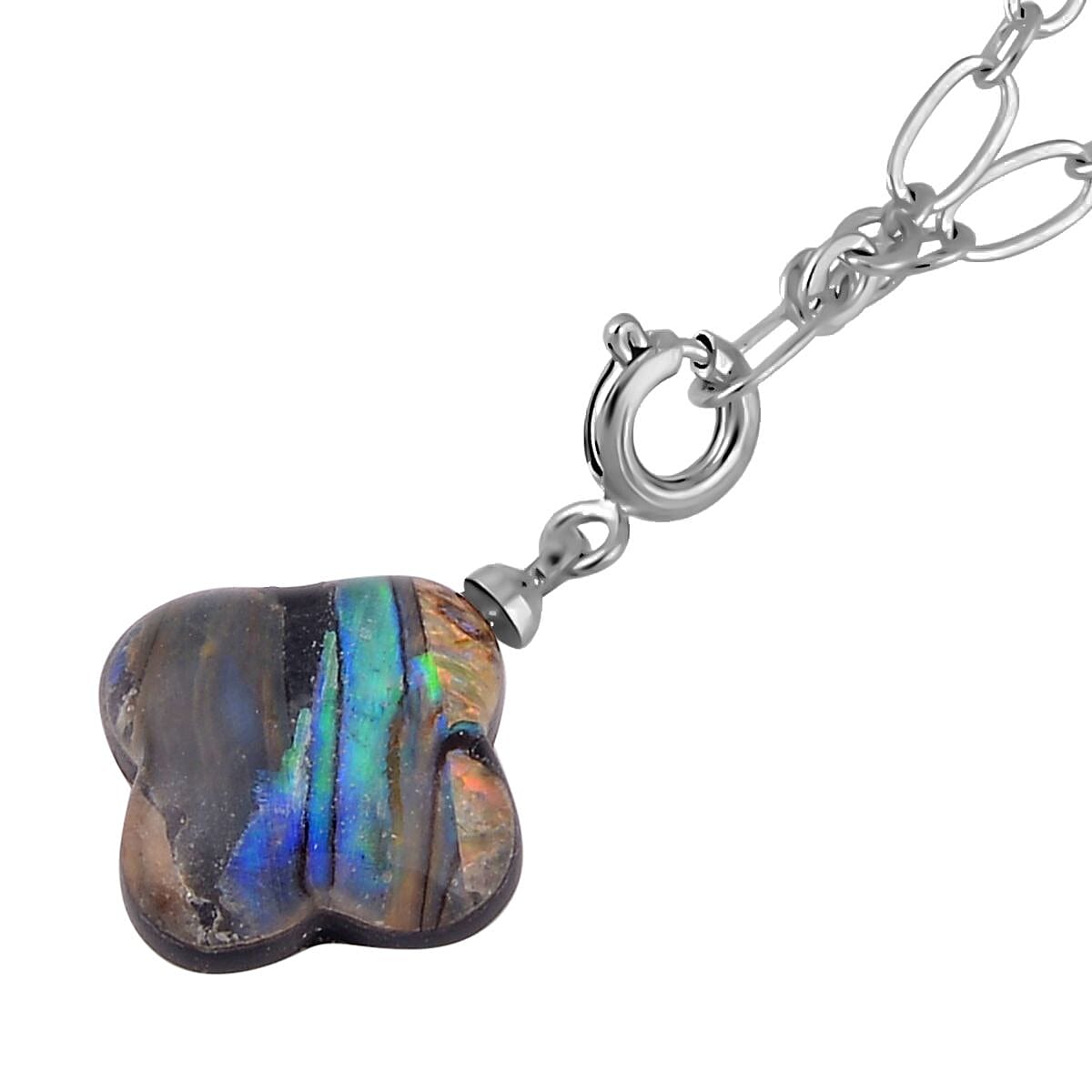 Tucson Closeout - 9 Piece Set - Abalone Shell Pendant with Chain (Size 20 with 2 Inch Extender) 7 Charms and 1 Bracelet 4127478 7