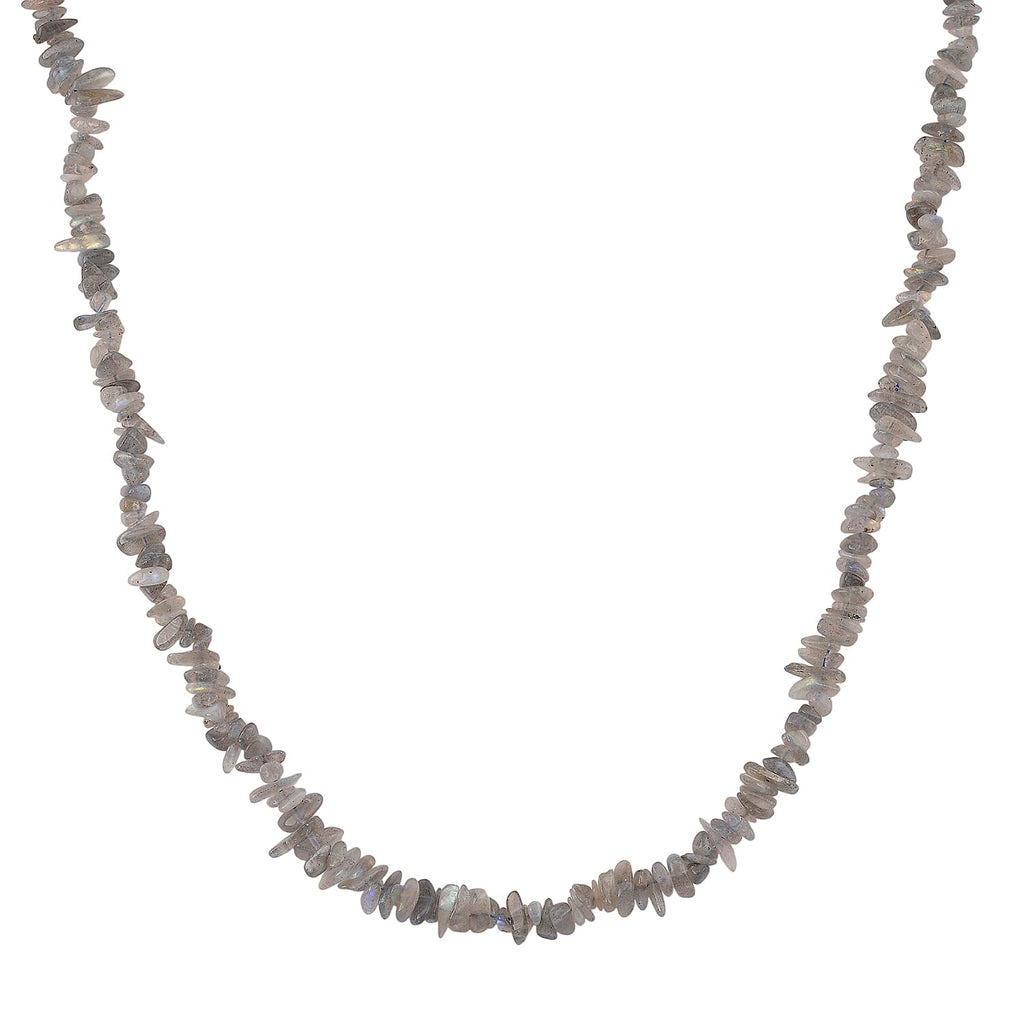 Set of 3 - Golden Obsidian, Labradorite & White Moonstone Chips Necklace (Size - 32) & 6 pcs of Stretchable Bracelet (Size - 7) 1350.00 Ct.