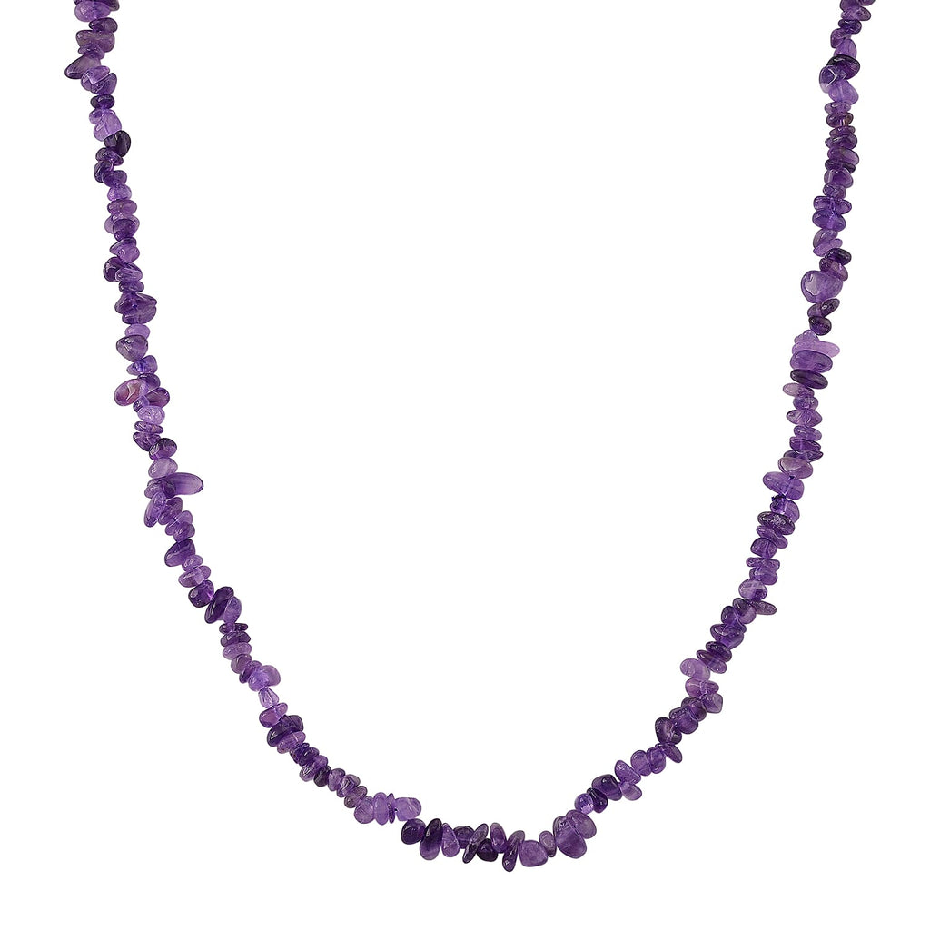 Set of 3 - Green Aventurine, Madagascar Rose Quartz & African Amethyst Chips Necklace (Size - 32) & 6 Pcs of Stretchable Bracelet (Size - 7) 1350.00 Ct.