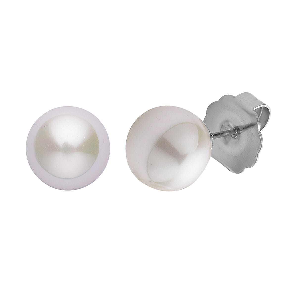 Birthday Mega Deal - 9 Piece Set - White Crystal Tennis Bracelet (Size 7.5 - 2 Ext) With 4 Pairs Of Shell Pearl Earrings &amp; 4 Pairs of Crystal Earrings With Push Backs Presented in a Gift Box 4119372 6