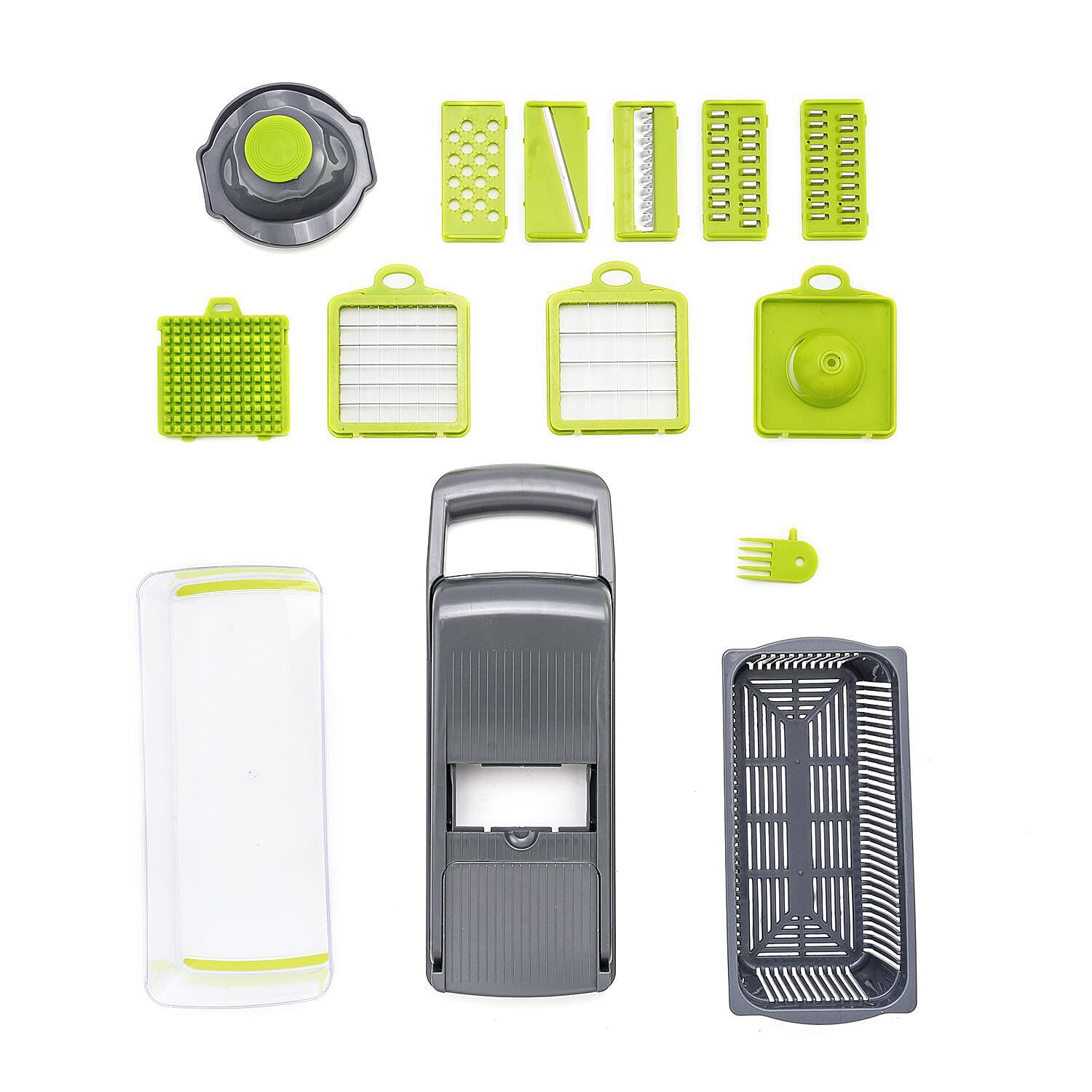 9 in 1 Multi-Function Vegetable Chopper - Green 7257759 0