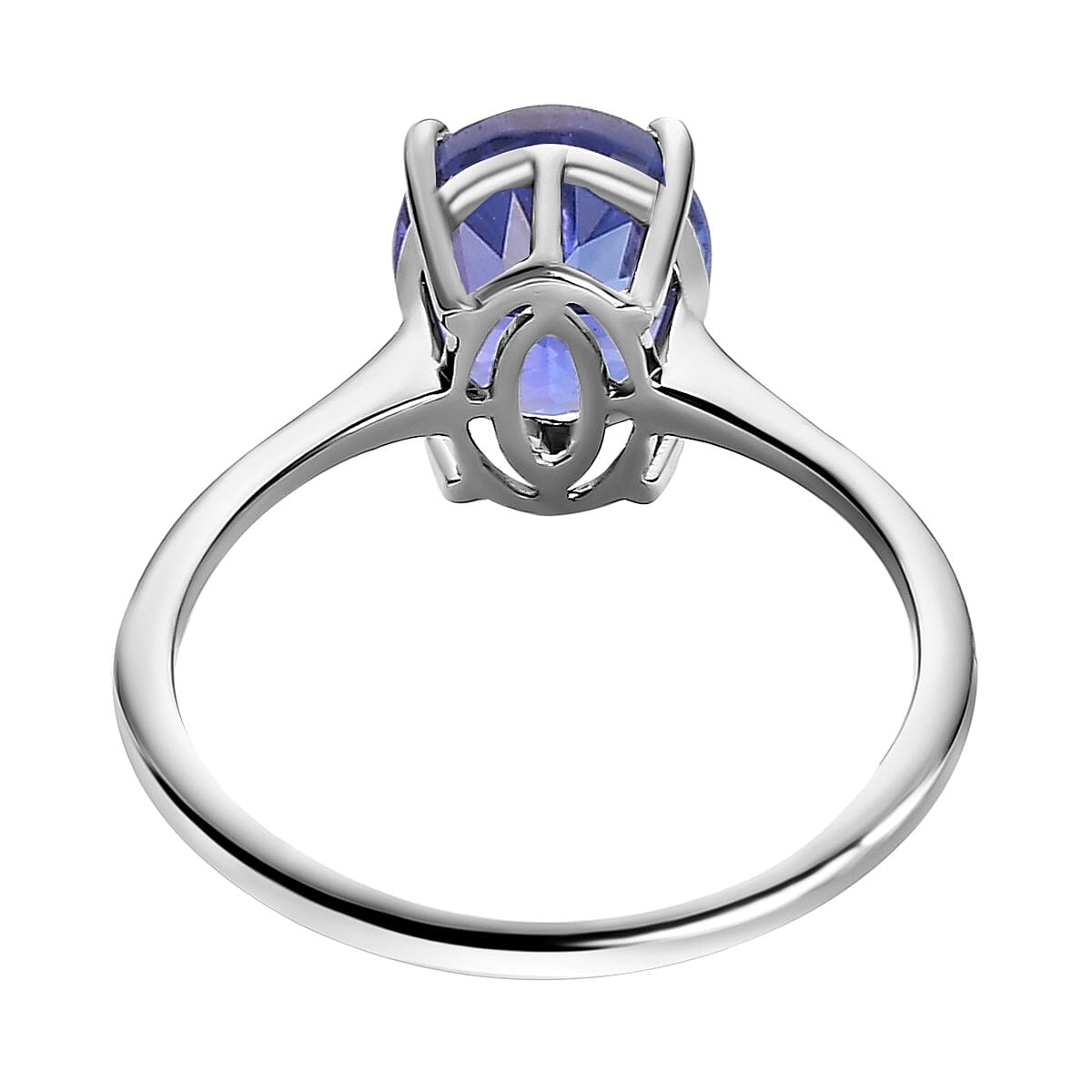900 White Platinum AAA Tanzanite Solitaire Engagement Ring 2.75 Ct 7273017 4