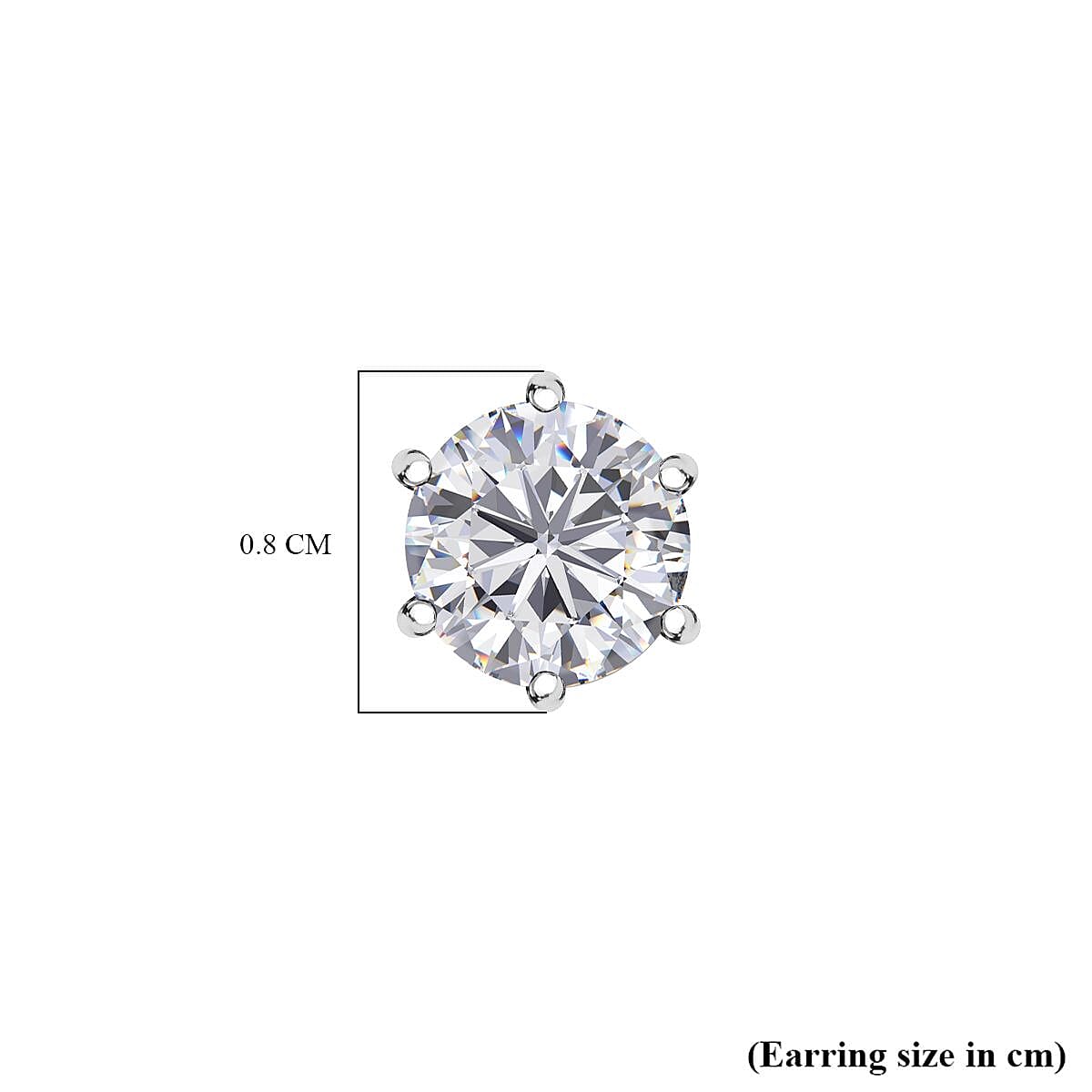 RHAPSODY 1.86 Ct Moissanite Solitaire Earrings in 950 Platinum 7612516 6