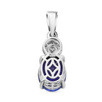 Rhapsody 950 Platinum AAAA Tanzanite & White Diamond Pendant 6.00 Ct, Platinum Wt. 3.68 Gms.