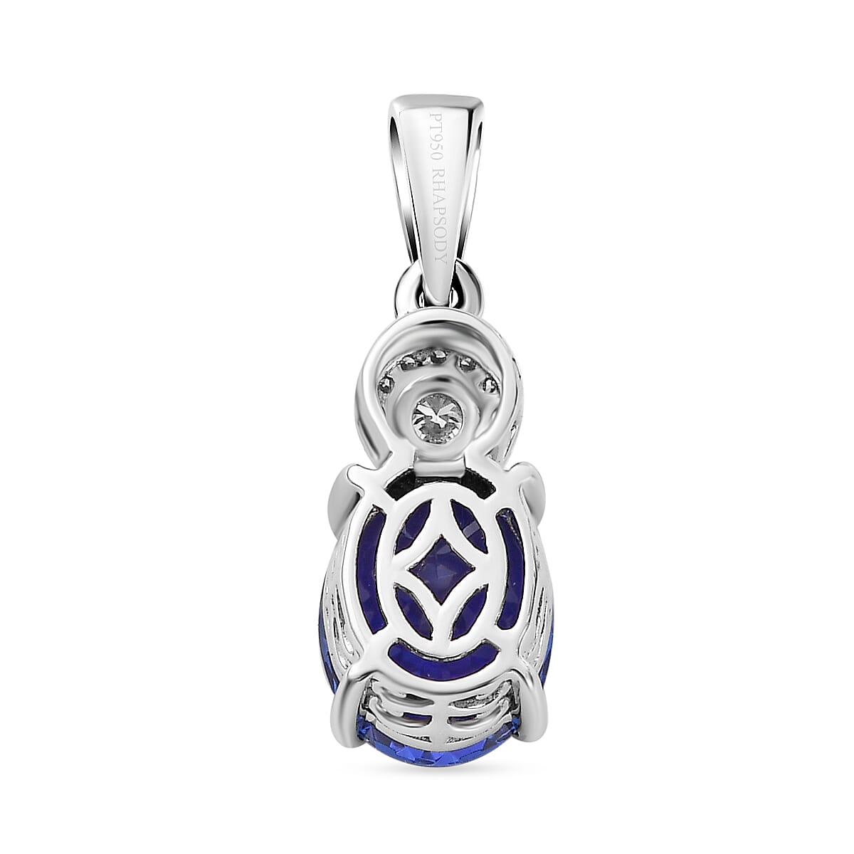 RHAPSODY 950 Platinum AAAA Tanzanite, White Diamond EF, VS Pendant 6.00 Ct. 8087323 4
